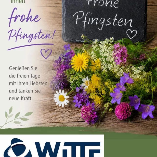 ? Frohe Pfingsten! ? Wir wünschen unseren Kunden, Partnern und allen Wegbegleitern ein erholsames und sonniges Pfingst...