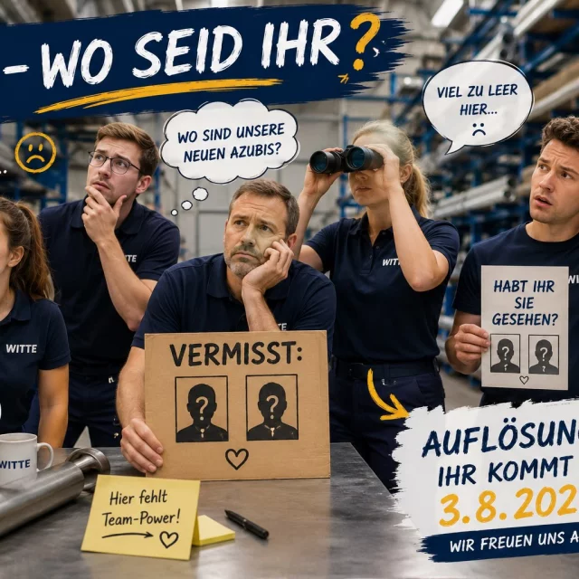 1.August – Wo seid ihr denn? ? Wir haben uns schon auf unsere neuen Azubis gefreut... Die Arbeitsplätze sind vorbereite...